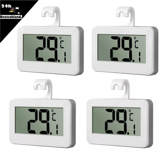 Digital Thermometer Kühlschrankthermometer Raumthermometer Gefrierschrank Alarm