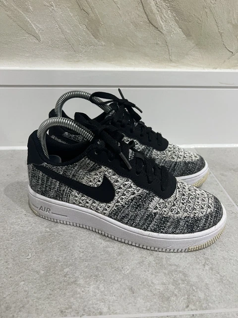 Nike air force 1 discount flyknit 2.0 black pure platinum