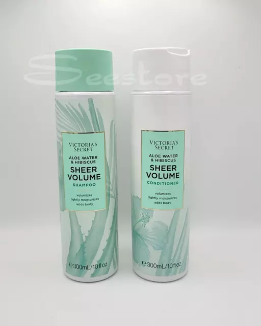 Victoria's Secret Sheer Volume Aloe Water & Hibiscus Shampoo & Conditioner Set