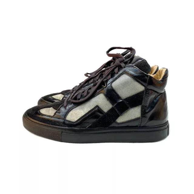 Maison Martin Margiela MM6 Black Leather Suede Sneakers Size US: 8 / EUR: 38