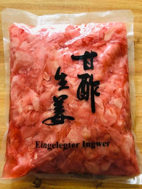 1,5 kg zenzero in salamoia ROSA per sushi gari shoga ATG 1 kg qualità premium