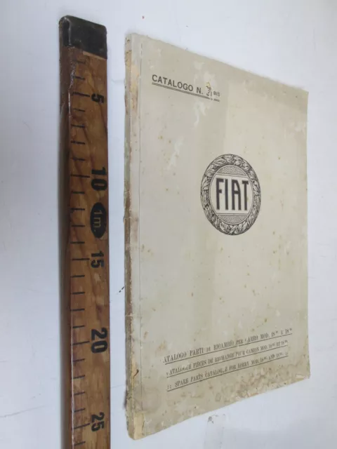 1931 Fiat Camion Carro Catalogo Parti Ricambio Ricambi Spare Parts 18 Bc Bl Sc79