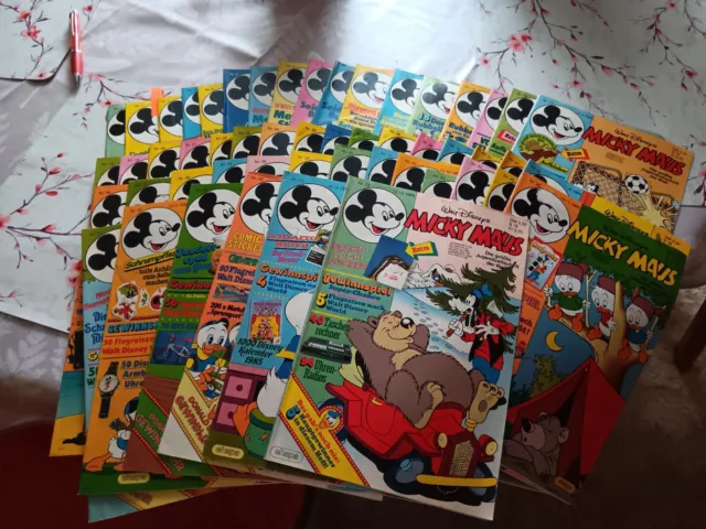 Micky Maus Comics 1984 Nr. 1 - 52, Heft 2 fehlt. teilweise Extras vorhanden