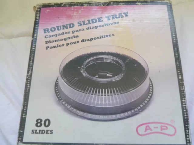 AP Round Slide Tray Magazine 80 Photographic Slides