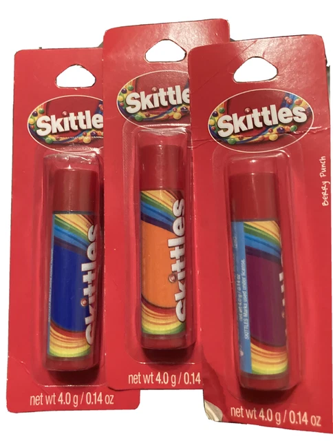 lip smacker skittles lot - mango tangelo & Berry punch & Raspberry