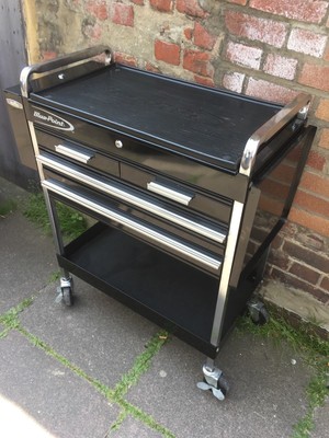 Blue-Point Roll Cart 4 Drawer Tool Box, Service Trolley KRBC7TBPC Snap-on Black 3
