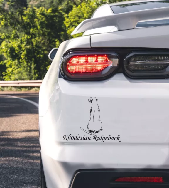 Rhodesian Ridgeback Autoaufkleber Aufkleber - Hundeaufkleber Hund Schriftzug