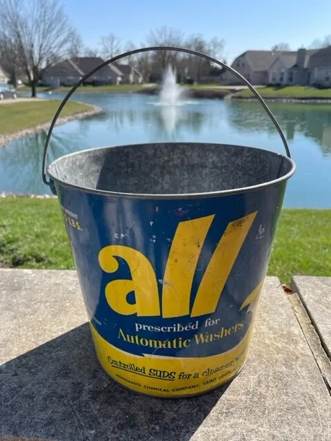 1940s All Detergent Pail/Safe for Automatic Washers/Laundry Cleaning