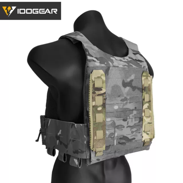 IDOGEAR Tactical Zipper MOLLE Adapter 10# For Rear Back Pack 2PCS Hunting Camo