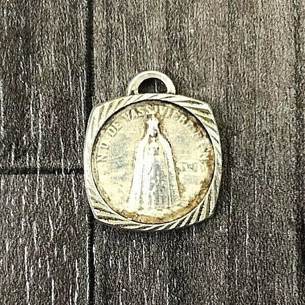 Tag Pendant Medal Notre Dame De Vassiviere Ppn  Vintage Religious