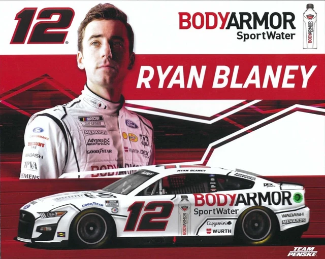 2023 RYAN BLANEY “Body Armor Sport Water” 12 Nascar Cup Series