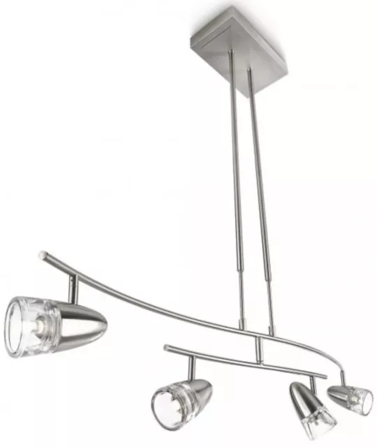 Philips Suspension Oregon 4x LED Blanc Chaud Dimmable 200lm Réglable à Manger