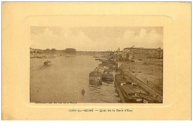 94.IVRY SUR SEINE.n°17734.QUAI DE LA GARE D'EAU