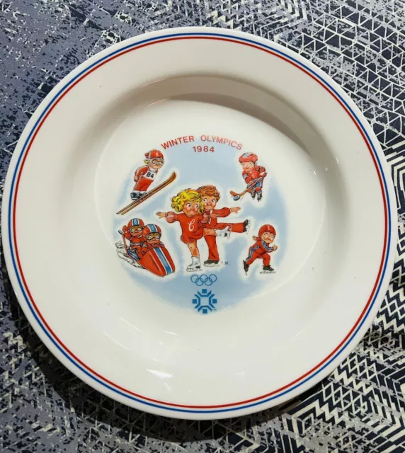 Vintage Campbell’s Soup 1984 Sarajevo Winter Olympics Soup Bowl Corelle 8-1/4”