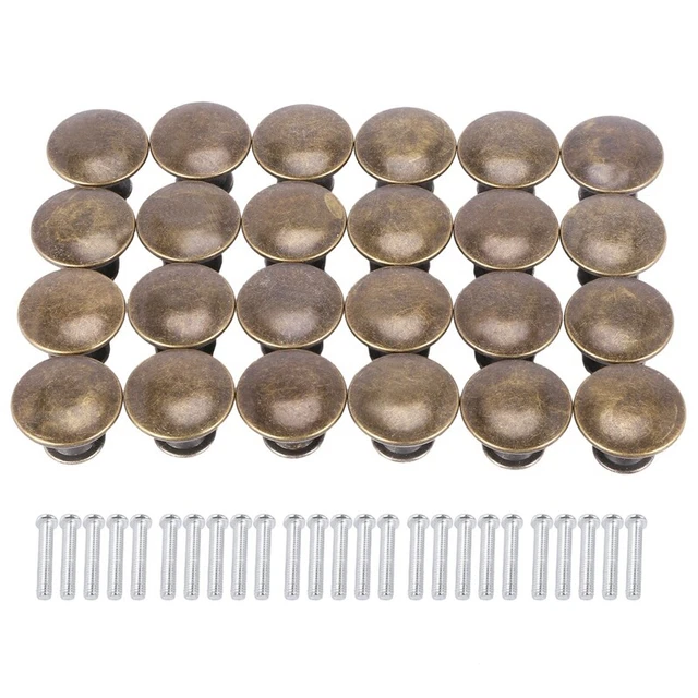 25 PCS Vintage Porte Tiroir Boutons 30Mm Antique Cuisine Armoire Armoire PoignB5