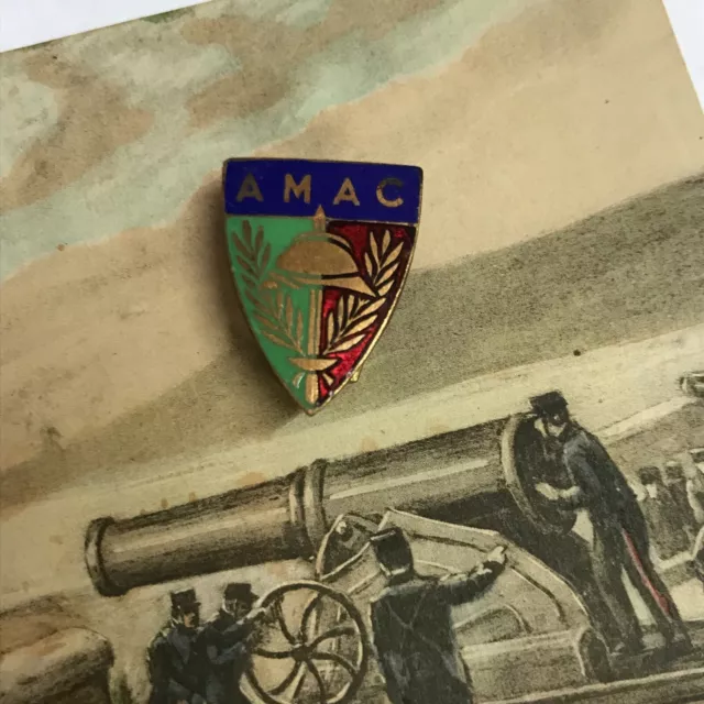 Insigne boutonnière AMAC Anciens Combattants Poilus 1914-18 WWI Fraisse Paris