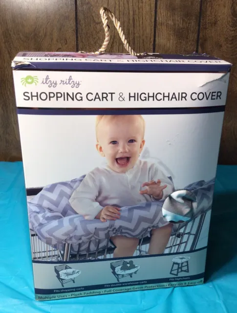 Itzy Ritzy Baby Shopping Cart Covers 2-in-1 High Chair Covers Portable