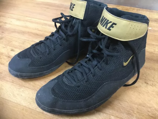 Nike Inflict 3 Wrestling Shoes Men’s Size 12 Gold/Black Rulons Freeks Lot