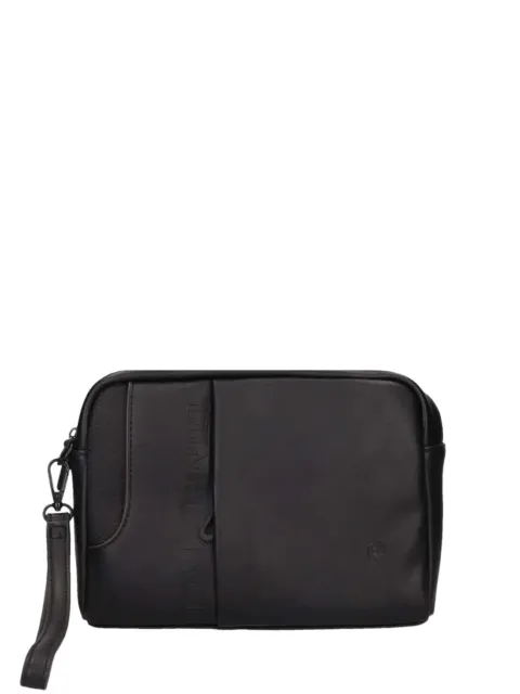 Lumberjack Borse Pochette Borsello A Mano Lk-5560 Nero Con Doppia Tasca Esterna