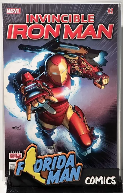Invincible Iron Man #2 (vol 3) NM Brian Michael Bendis/David Marquez, Doom, 2015