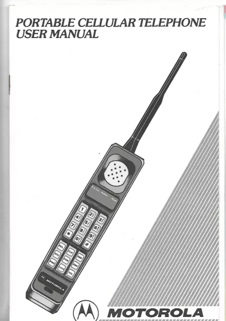 1992 Motorola Portable Cellular Telephone User Manual