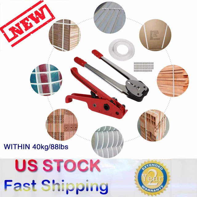 PET Strapping Tool Kit Packaging Strap Banding, Heavy Duty Manual Pallet Banding Set Includes Tensioner And Sealer Tool Hand Tool Kit Z8743c292e50d8861ad13z