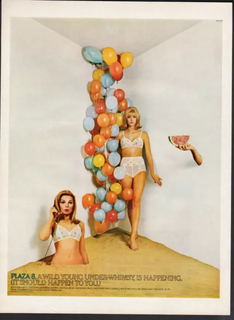 Vintage advertising print ad FASHION Warner's little fibber bra spoils the  girl