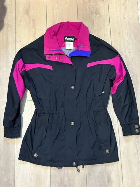 Nordica sports system Ski Jacket Womens 8 M/L Retro coat Vintage