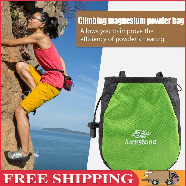 Chalk Bag cinturón ajustable bolsa de almacenamiento resistencia al desgarro para fitness (G