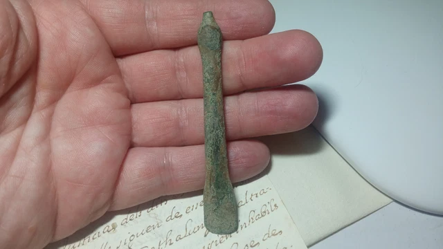 Preciosa Paleta De Untar Romana - Very Rare Roman Bronze Spoon - Rome