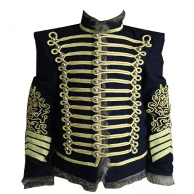 Hussars Pelisse Jacket – British Crimean War Uniforms  color – black and gold 2