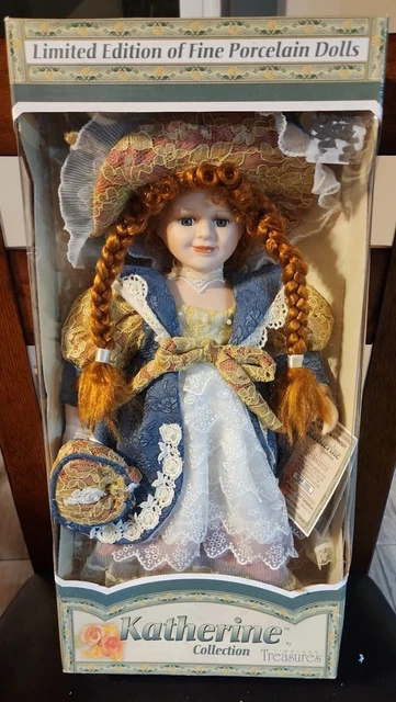 Kathrine Collection by Timeless Treasures Porcelain Doll NIB COA