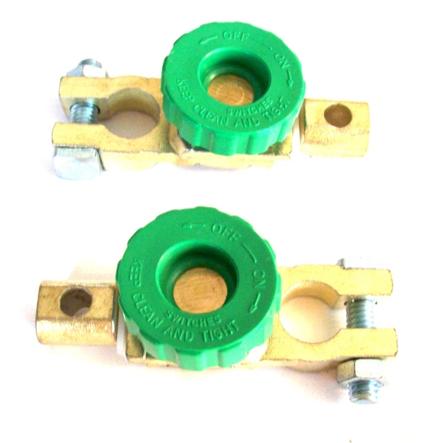 2 GOLIATH INDUSTRIAL Battery Terminal Disconnect Kill Switch Top Post Bts144 EUR 7,45 PicClick FR