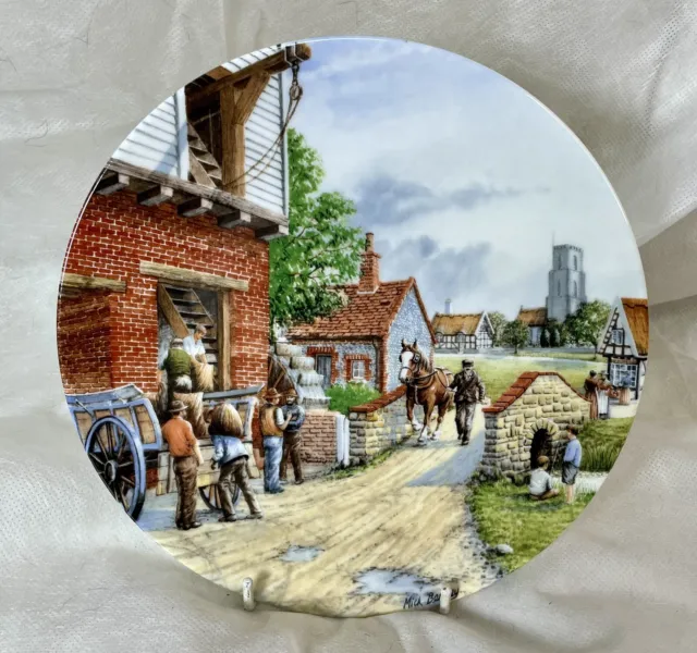 Royal Doulton Collector Plate WATER-MILL JOURNEY THROUGH VILLAGE Mick BENSLEY
