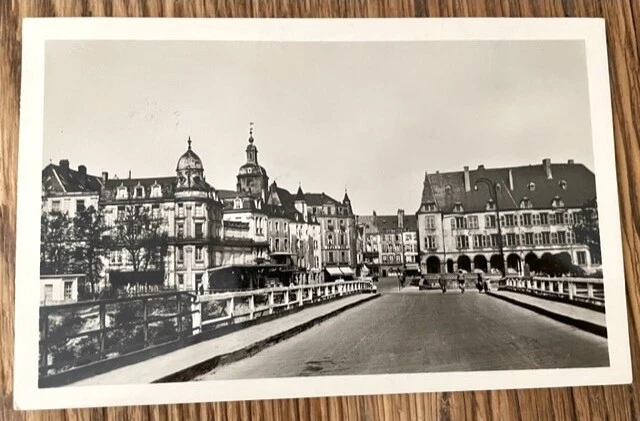 CPA 57 THIONVILLE Rue du Pont et l'Hôtel de ville 1953 Editeur G. REANT à Paris