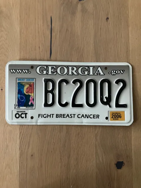 immatriculation usa Georgia Fight Breast Cancer