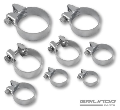 DIN Breitbandschelle 94,5 Mm Aus Edelstahl V2A - 3.75 Zoll, 30 Mm Breit, Für Auspuff & Rohre