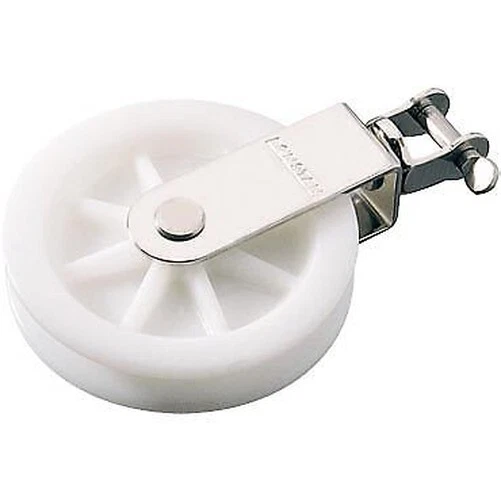 Poulie Ø32mm pour Câbles Inoxydable Ø5mm Avec Manille Pivotante Ronstan RF144
