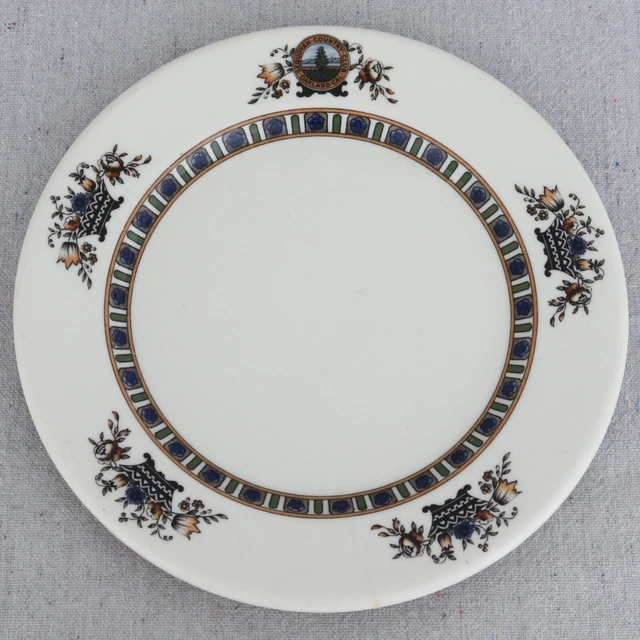 Vintage Sequoyah Country Club Oakland Calif Plate Old Ivory Syracuse China 8"