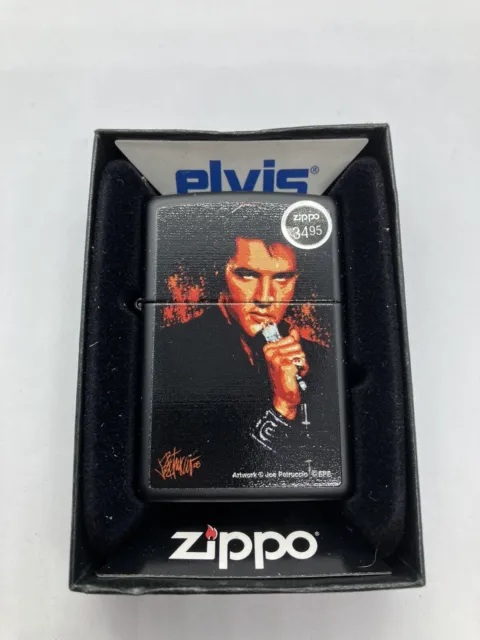 Zippo Lighter - Elvis Presley by Joe Petruccio - The King - 2010 - Brand New