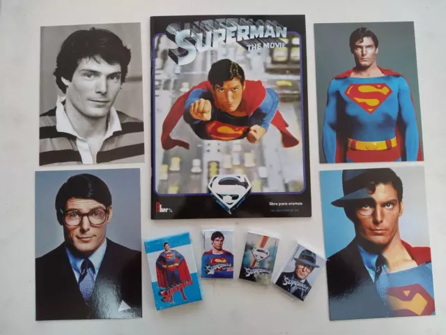 Superman the movie  Album +180 stickers 4 photos+ deck of cards Cromy Argentina