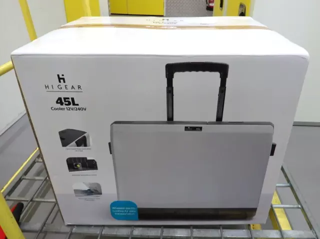NEW and in BOX; Hi Gear Outdoor Wheeled 45L  Fridge/Cooler 12v/240v; COLLECT TQ2