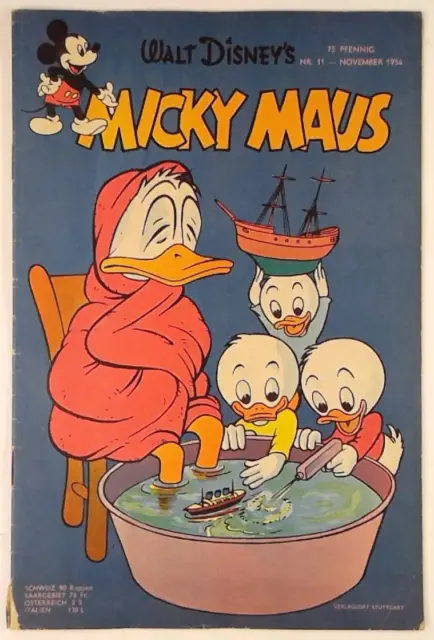 Micky Maus Heft 11 von 1954 - Original, kein Nachdruck - Ehapa