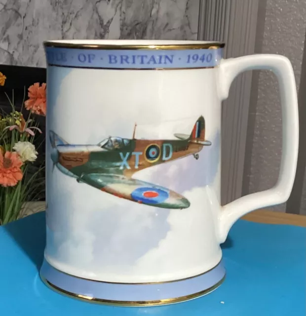 1989 Royal Doulton BATTLE OF BRITAIN 1940 Commemorative  GEOFF HUNT  5” Tankard