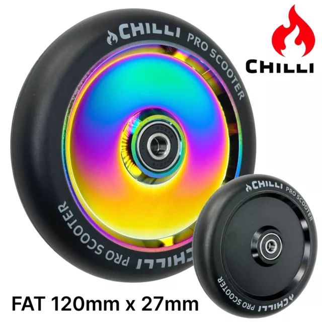 Chilli Pro Scooter Hollowcore Rolle FAT 120 x 27mm Rollstuhl Bobbycar Racing