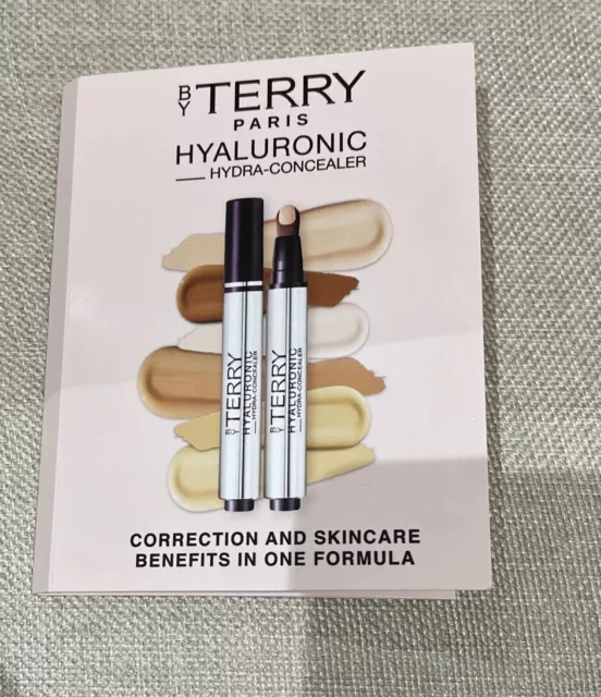 Corrector de muestra Hyaluronic Hydra tono de tarjeta de Terry 200, 300, 600. Nuevo
