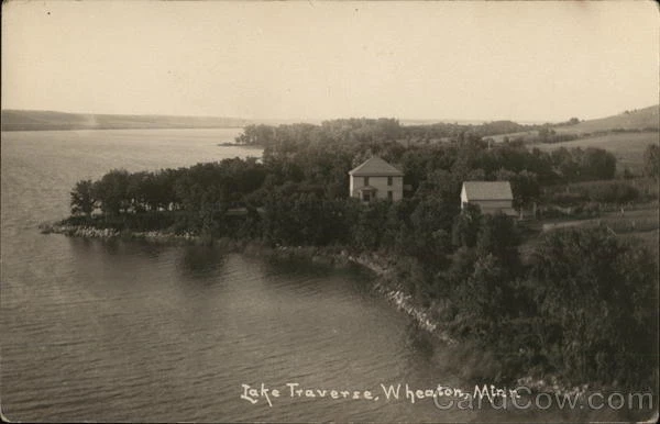 RPPC Wheaton,MN Lake Traverse Minnesota KRUXO Real Photo Post Card Vintage