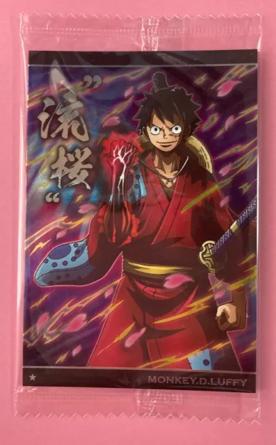 One Piece Wafers Card Gol D Roger No.8-04 R Anime No opened japanese