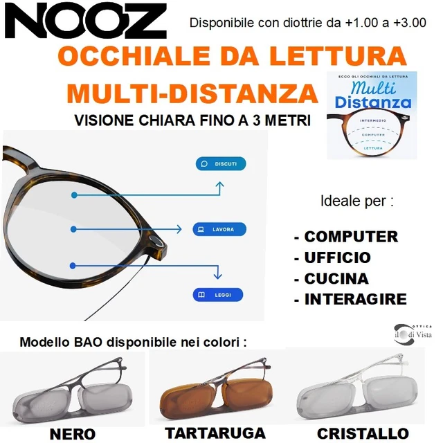 OCCHIALE DA LETTURA Multifocale Vizmaxx Autofocus Nero PRESBIOPIA MIOPIA EUR 17 50 PicClick IT