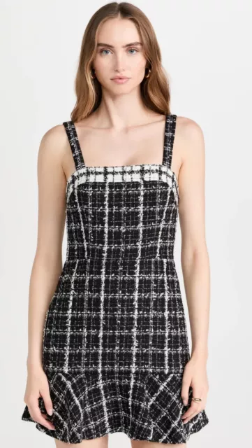 NWT $375 ALICE + OLIVIA  Kaidra Square Neck Mini Dress 4